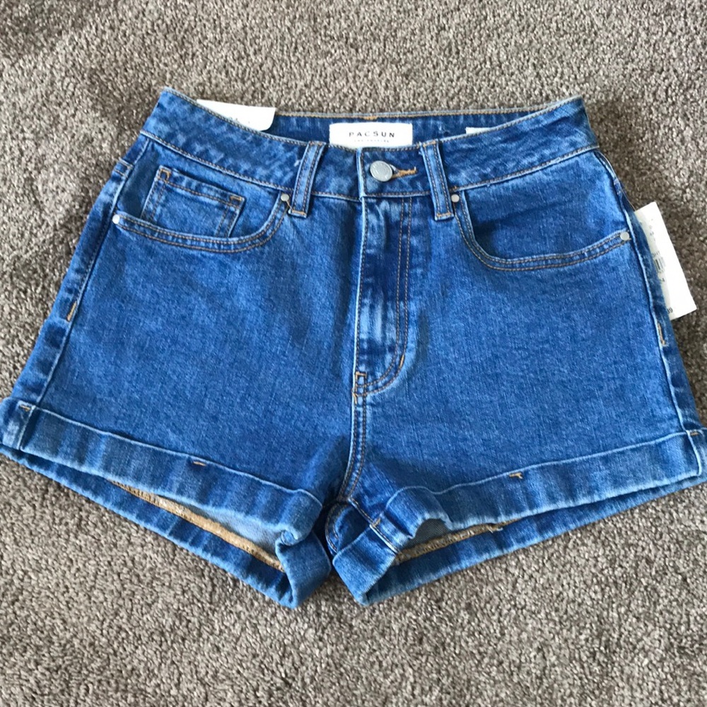 Pacsun mom blue jean shorts